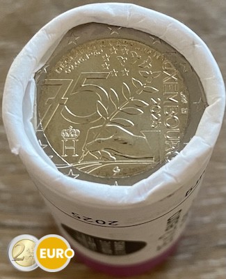 Roll 2 euro Luxembourg 2025 - 75 years Schuman Declaration