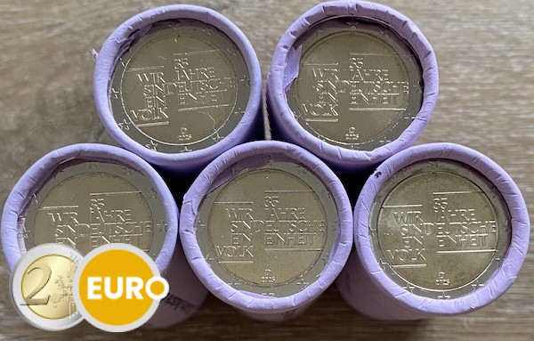 Rollos 2 euros Alemania 2025 - ADFGJ unidad alemana