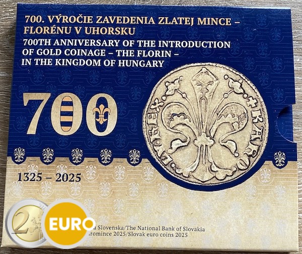 Serie de euro BU FDC Eslovaquia 2025 - Florín de oro