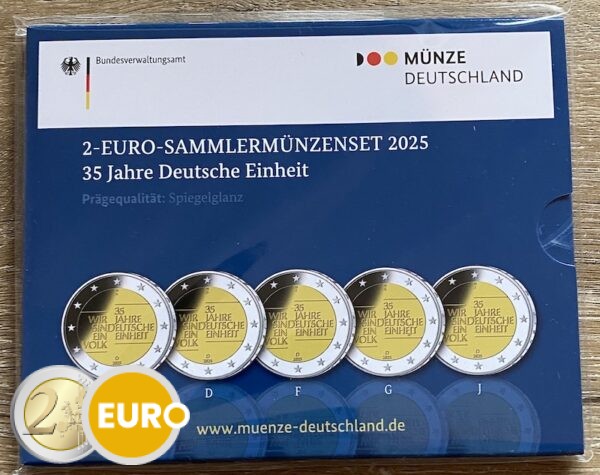 2 euro Germany 2025 - ADFGJ German Unity BE Proof