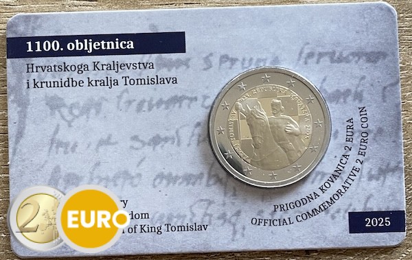 2 euro Croatia 2025 - 1100 years Croatia BU FDC Coincard