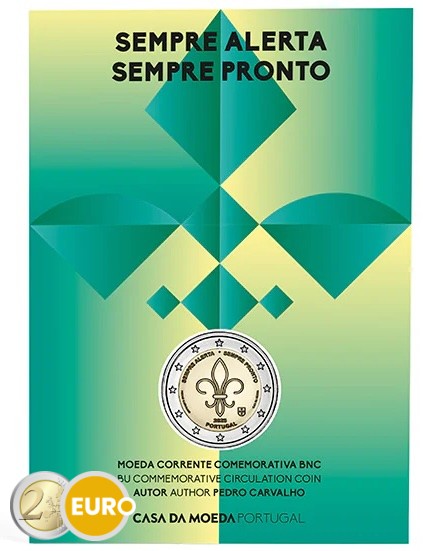 2 euros Portugal 2025 - Scouts y Movimientos Juveniles BU FDC Coincard