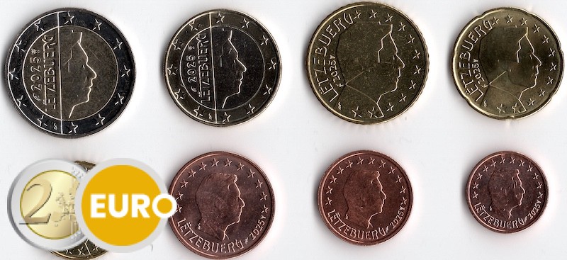 Serie de euro UNC Luxemburgo 2025
