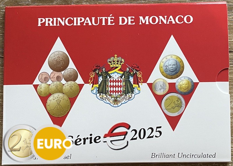 Serie de euro BU FDC Mónaco 2025