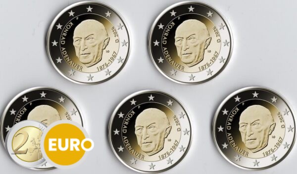 2 euros Alemania 2026 - ADFGJ Konrad Adenauer UNC
