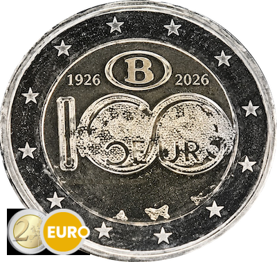 2 euros Bélgica 2026 - NMBS / SNCB UNC
