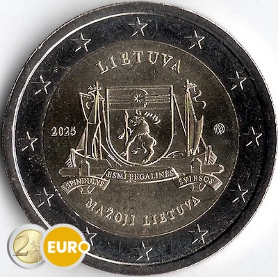 2 euros Lituania 2025 - Mažoji Lietuva UNC