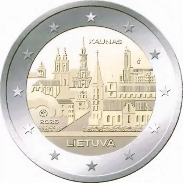 2 euros Lituania 2026 - Ciudad de Kaunas UNC