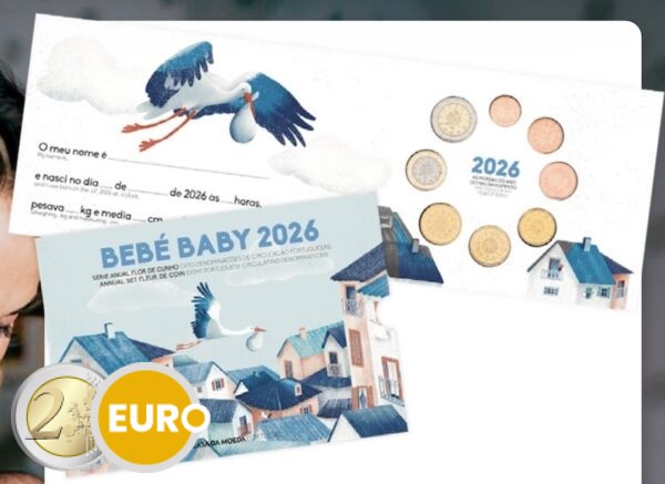 Serie de euro BU FDC Portugal 2026 serie bebé