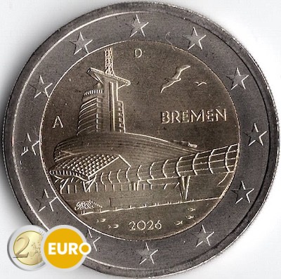 2 euros Alemania 2026 - Bremen Casa del climat UNC