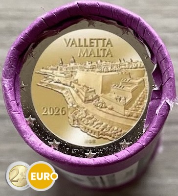 Rollo 2 euros Malta 2026 - La Valeta Valletta