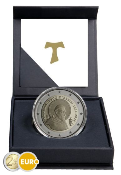 2 euros Italia 2026 - Francisco de Asís BE Proof Inverso