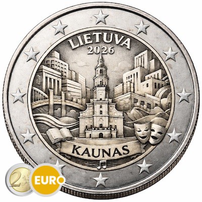 2 euros Lituania 2026 - Ciudad de Kaunas UNC