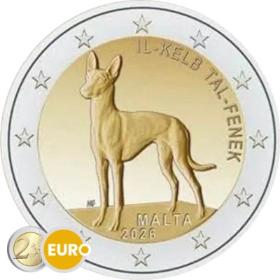 2 euros Malta 2026 - El perro faraón BE Proof