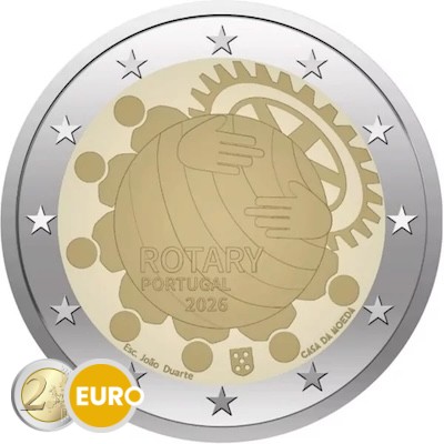 2 euros Portugal 2026 - Rotary Club UNC