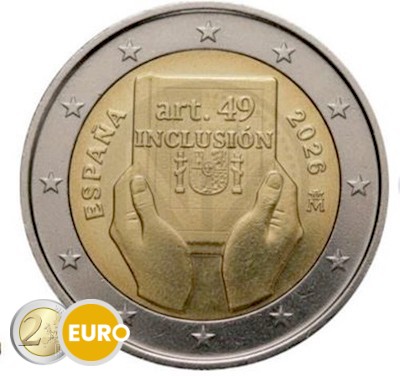 2 euros España 2026 - Inclusión UNC