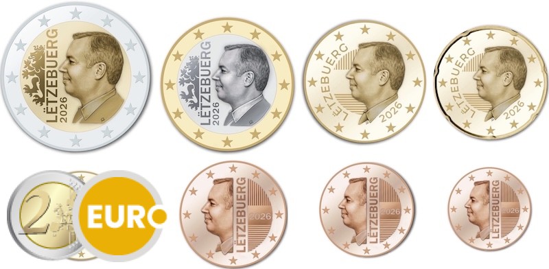 Serie de euro UNC Luxemburgo 2026