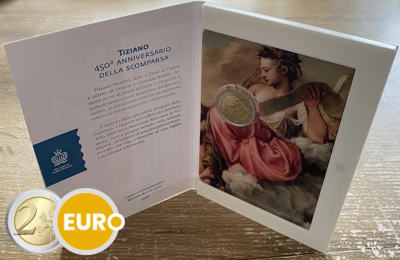 2 euros San Marino 2026 - Tiziano Tiziano Vecellio BU FDC