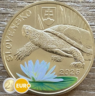 5 euros Eslovaquia 2026 - Tortuga de estanque europea UNC