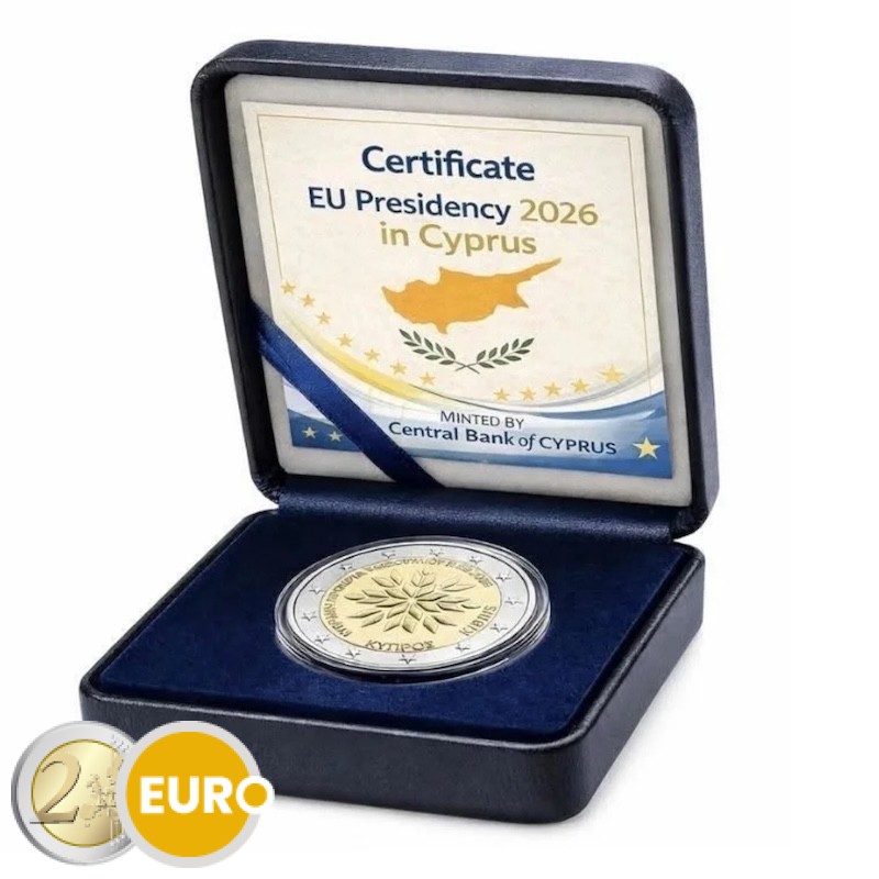 2 euros Chipre 2026 - Presidencia de la UE BE Proof