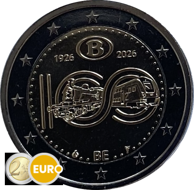2 euros Bélgica 2026 - NMBS / SNCB UNC
