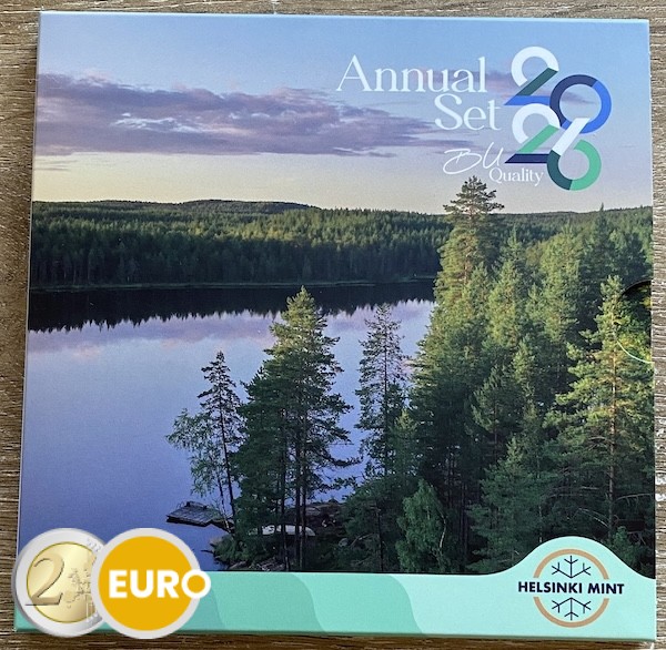 Serie de euro BU FDC Finlandia 2026 Lagos finlandeses