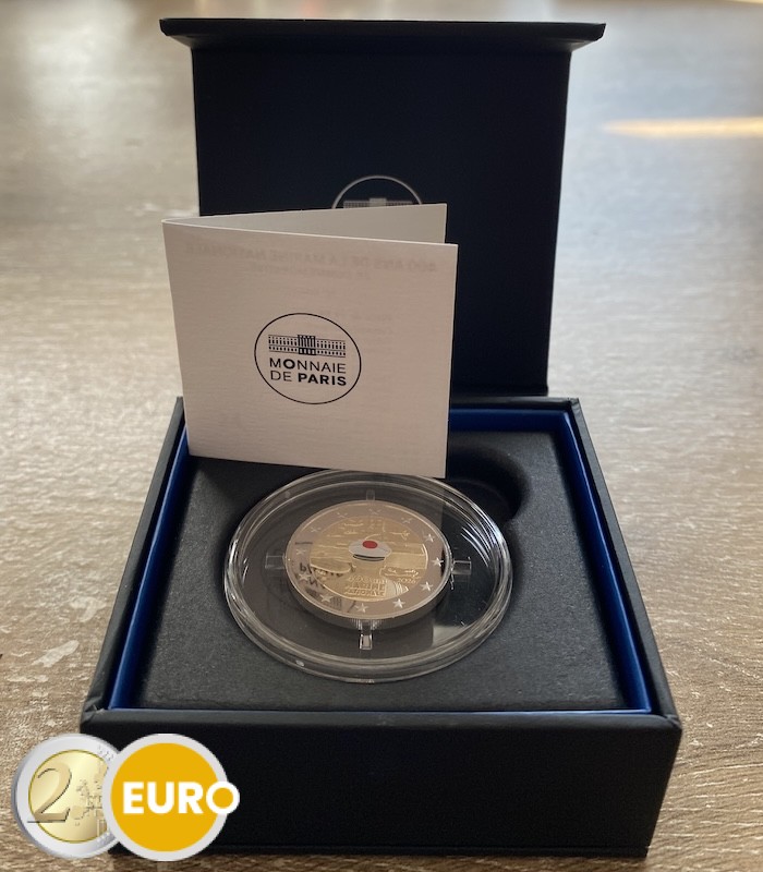 2 euros Francia 2026 - Marina francesa BE Proof coloreado