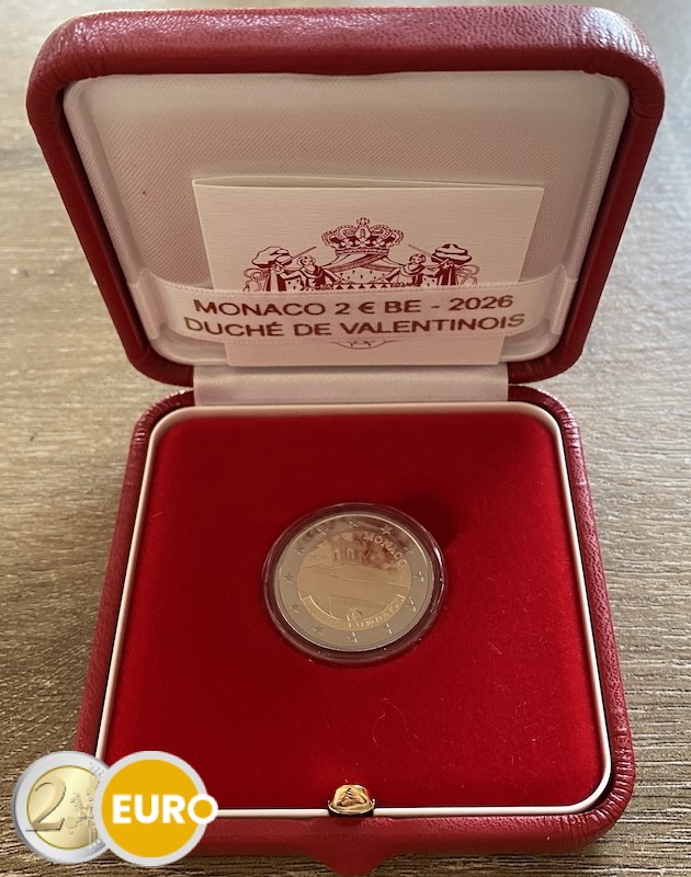 2 euros Mónaco 2026 - Ducado de Valentinois BE Proof