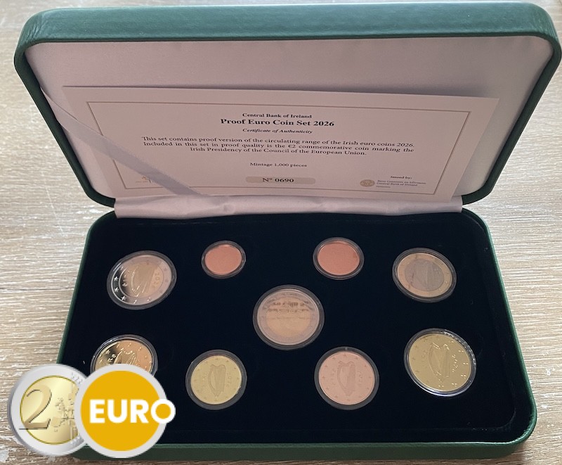 Serie de euro BE Proof Irlanda 2026 Presidencia de la UE