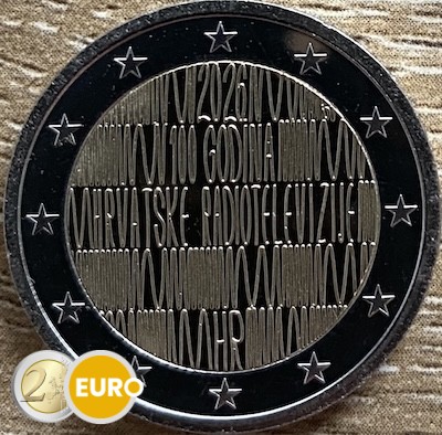 2 euros Croacia 2026 - Radio croata BE Proof