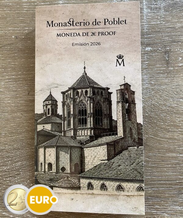 2 euros España 2026 - Monasterio de Poblet BE Proof